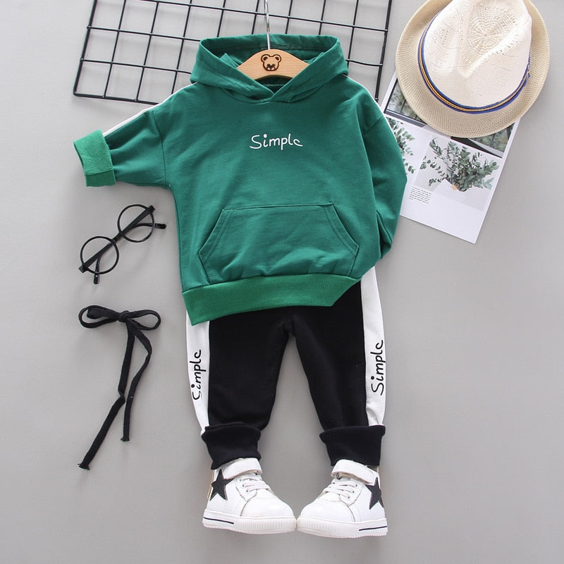 Baby Cotton Hoodies Pants 2Pcs/set - Babbez