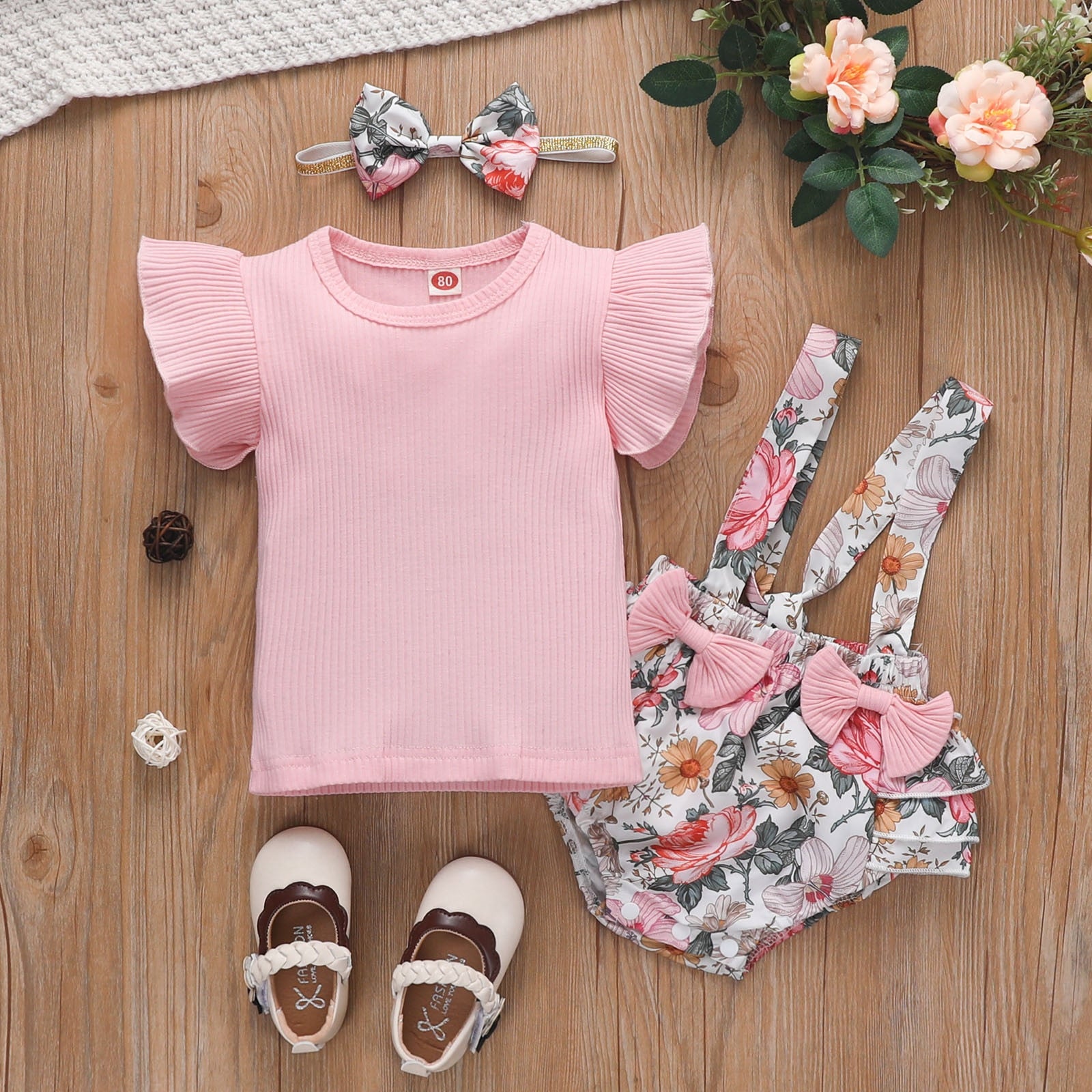 Cute and Comfortable Newborn Baby Girls Clothes Set for Summer