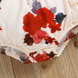 Princess Bodysuit for Newborn Girls with Flying Sleeve Ruffles