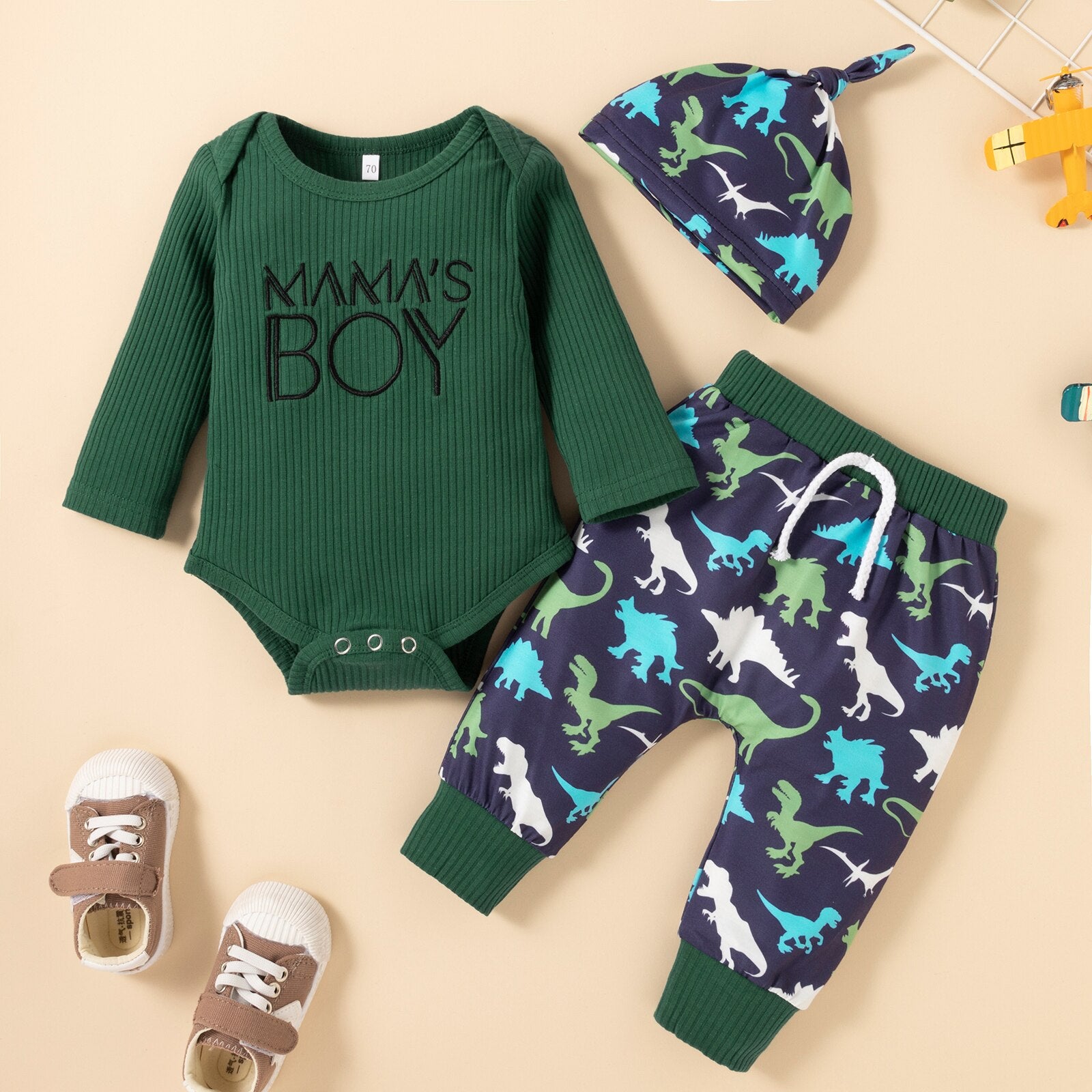 Adorable Baby Boy 3-Piece Suit for Your Little Mama's Boy