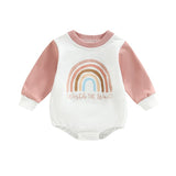 Fashion Rainbow Rompers for Autumn Newborn Baby Boys and Girls