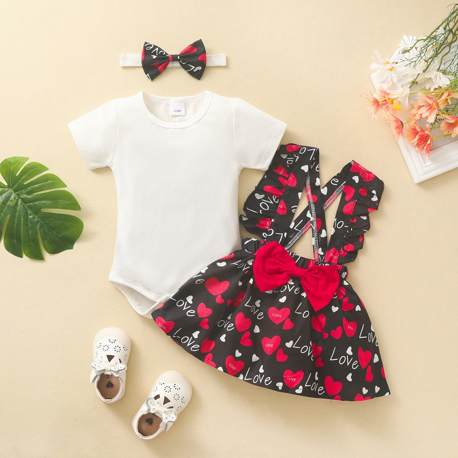 Cute and Stylish 3-Piece Infant Baby Girl Summer Clothes Set