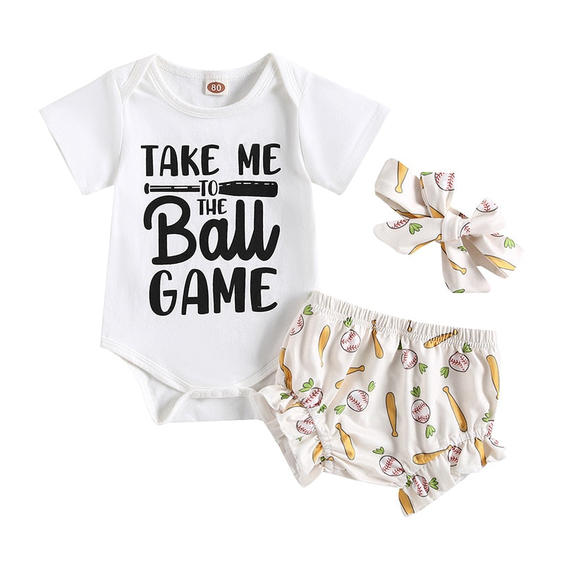 Adorable 3-piece Summer Outfit for Newborn Baby Girls