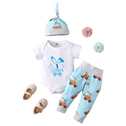 Get Your Little Bunny Ready for Easter with this Adorable Infant Baby Clothes Set!