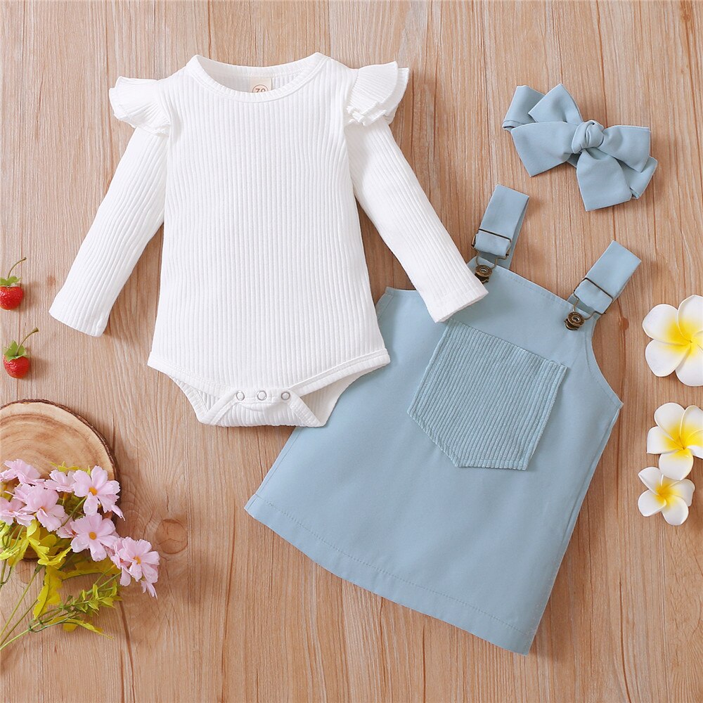 Adorable 3pcs Baby Girls Clothes Set for Spring and Autumn