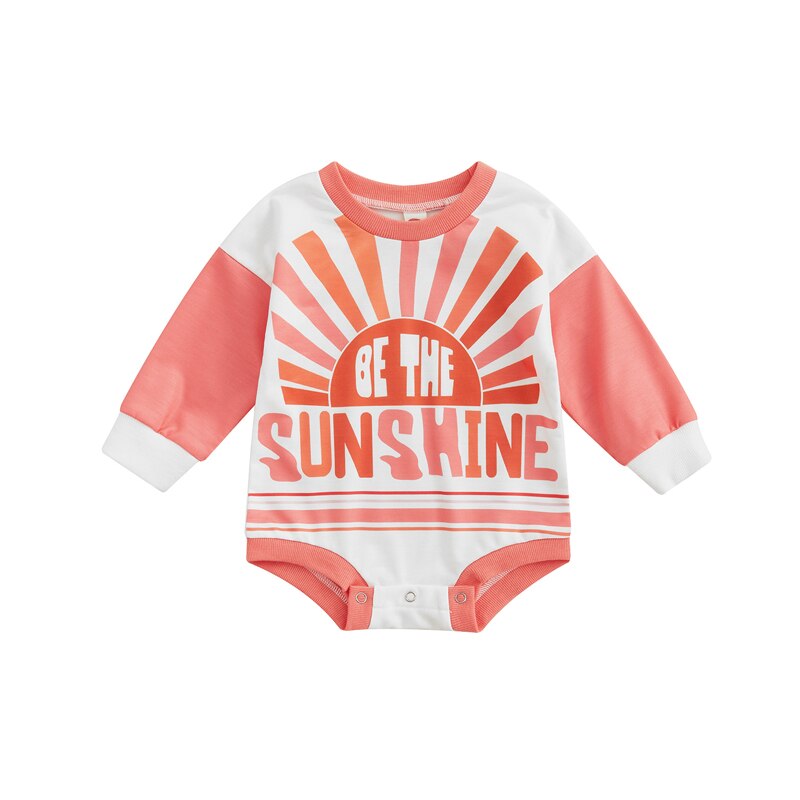 Fashionable Autumn Sweatshirt Rompers for Newborn Baby Girls and Boys