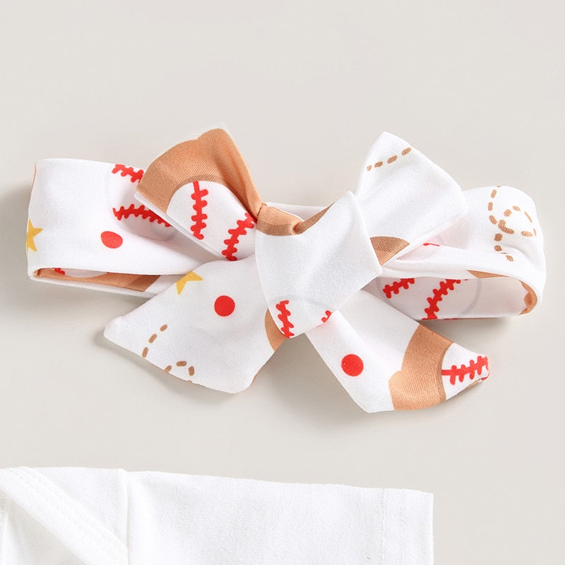 Adorable Newborn Baby Girls 3-Piece Summer Outfit