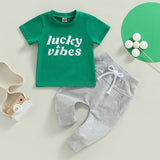 Celebrate St. Patrick's Day with this Toddler Boy Summer Clothes Set!