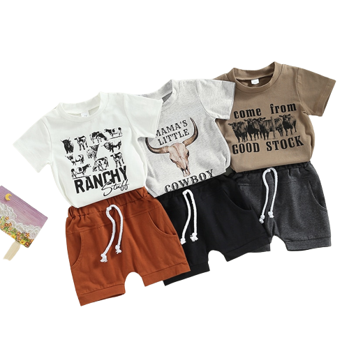 Cute Summer Clothes Sets for Baby Boys