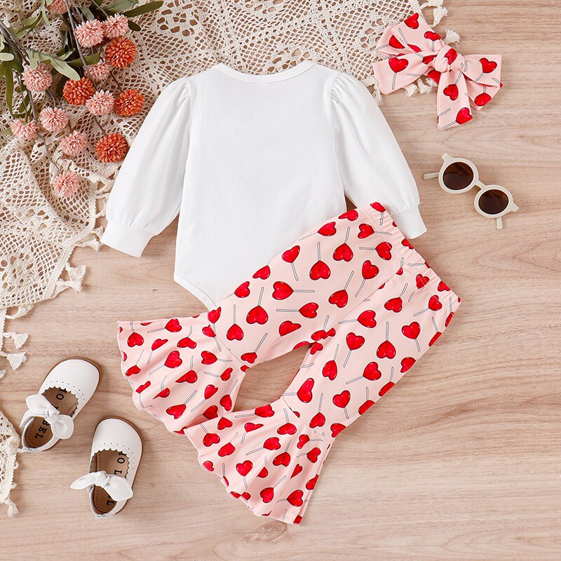 Adorable Valentines Day Outfit for Infant Baby Girls