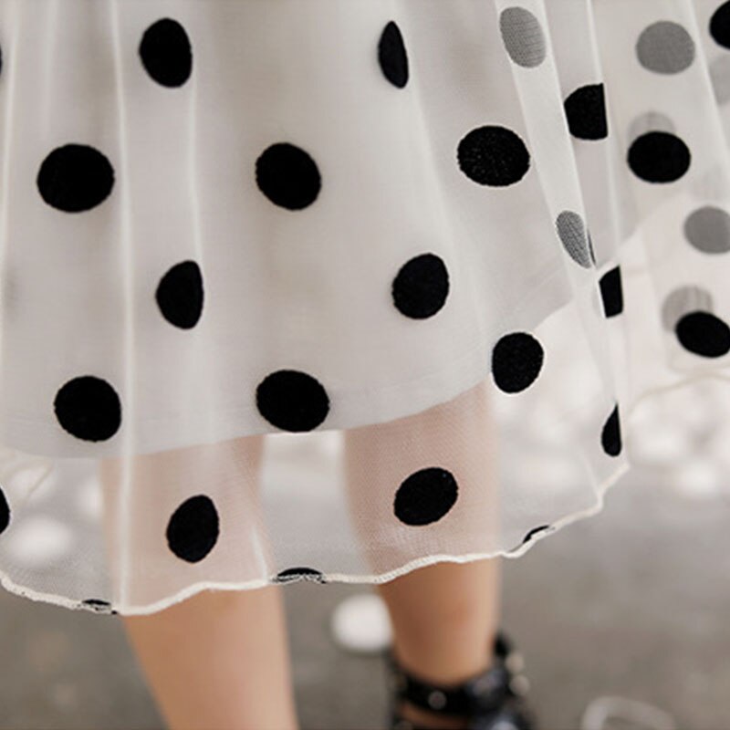 Summer Polka Dot Princess Dress for Toddler Girls