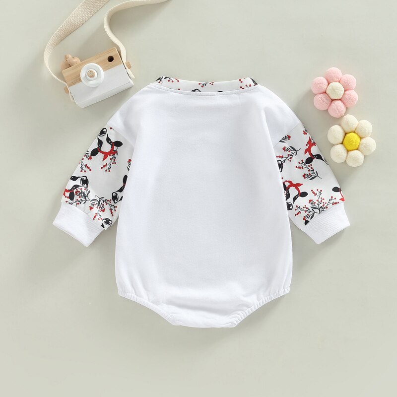 Cute Cow Print Rompers for Newborn Baby Boys and Girls