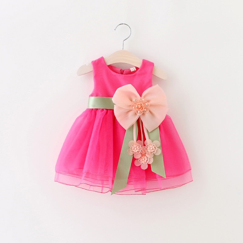 Baby Girl Princess Gauze Dress for Special Occasions