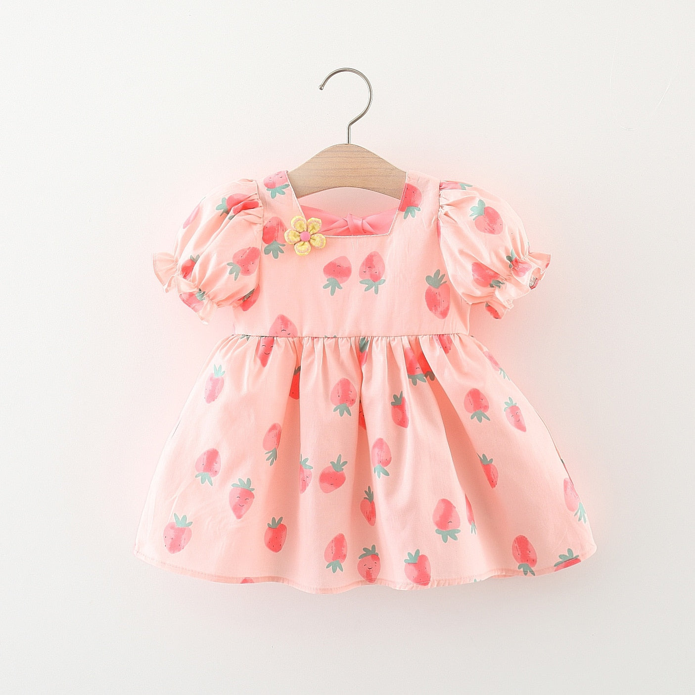 Sweet Strawberry Baby Girl Dress for Summer