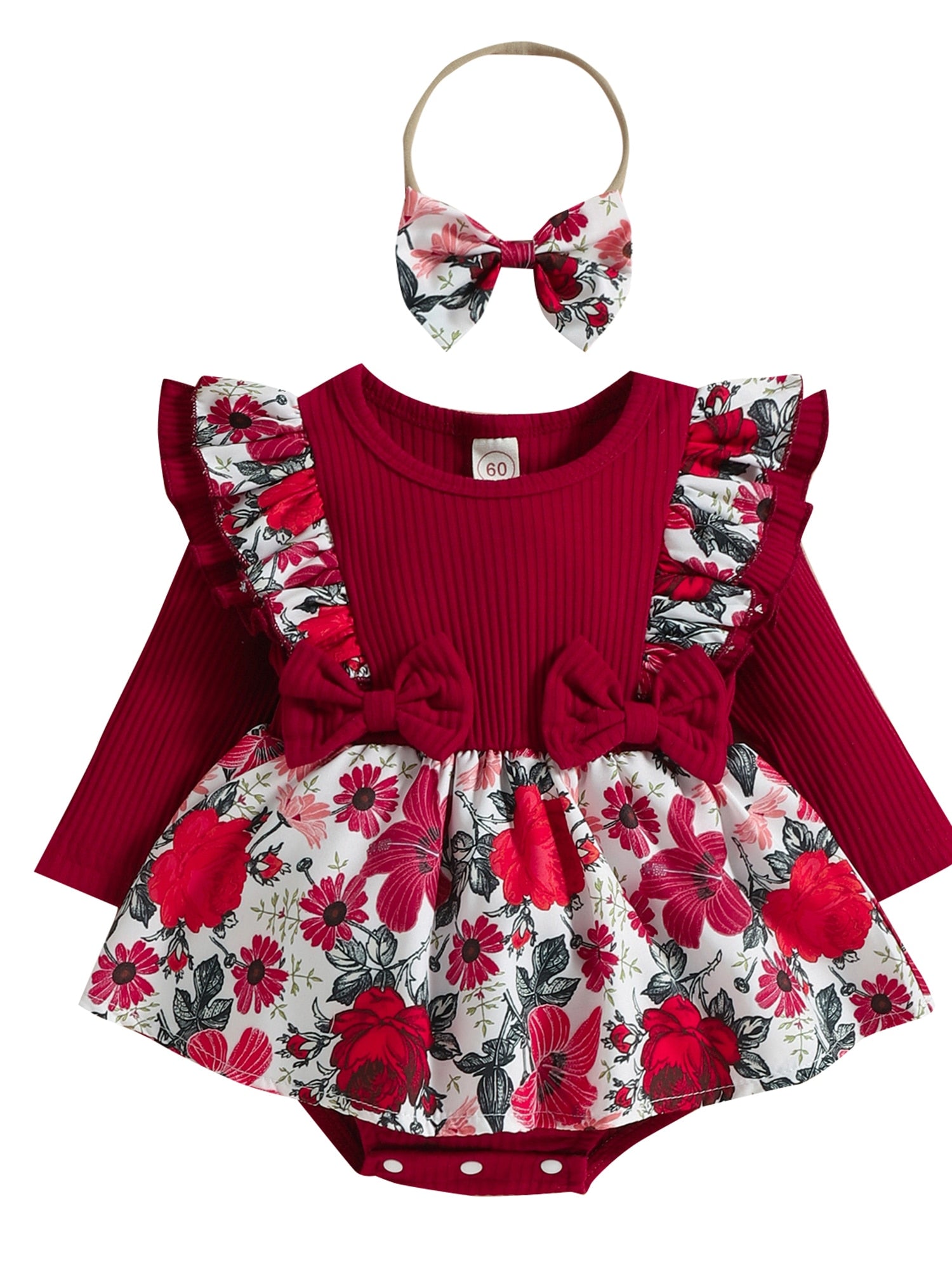 Stylish and Comfy Romper Outfit for Baby Girls - Perfect for All Seasons