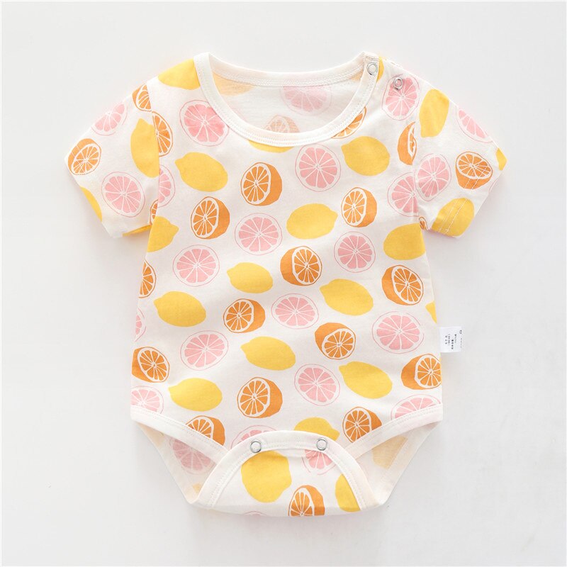 Cute Cotton Cartoon Bodysuits for Baby Boys