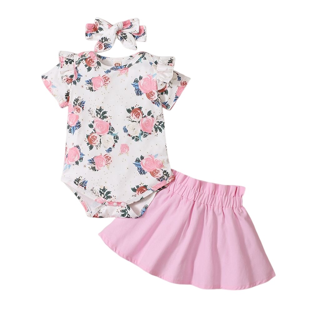 Cute and Comfy 2-Piece Baby Girl Summer Outfit Set