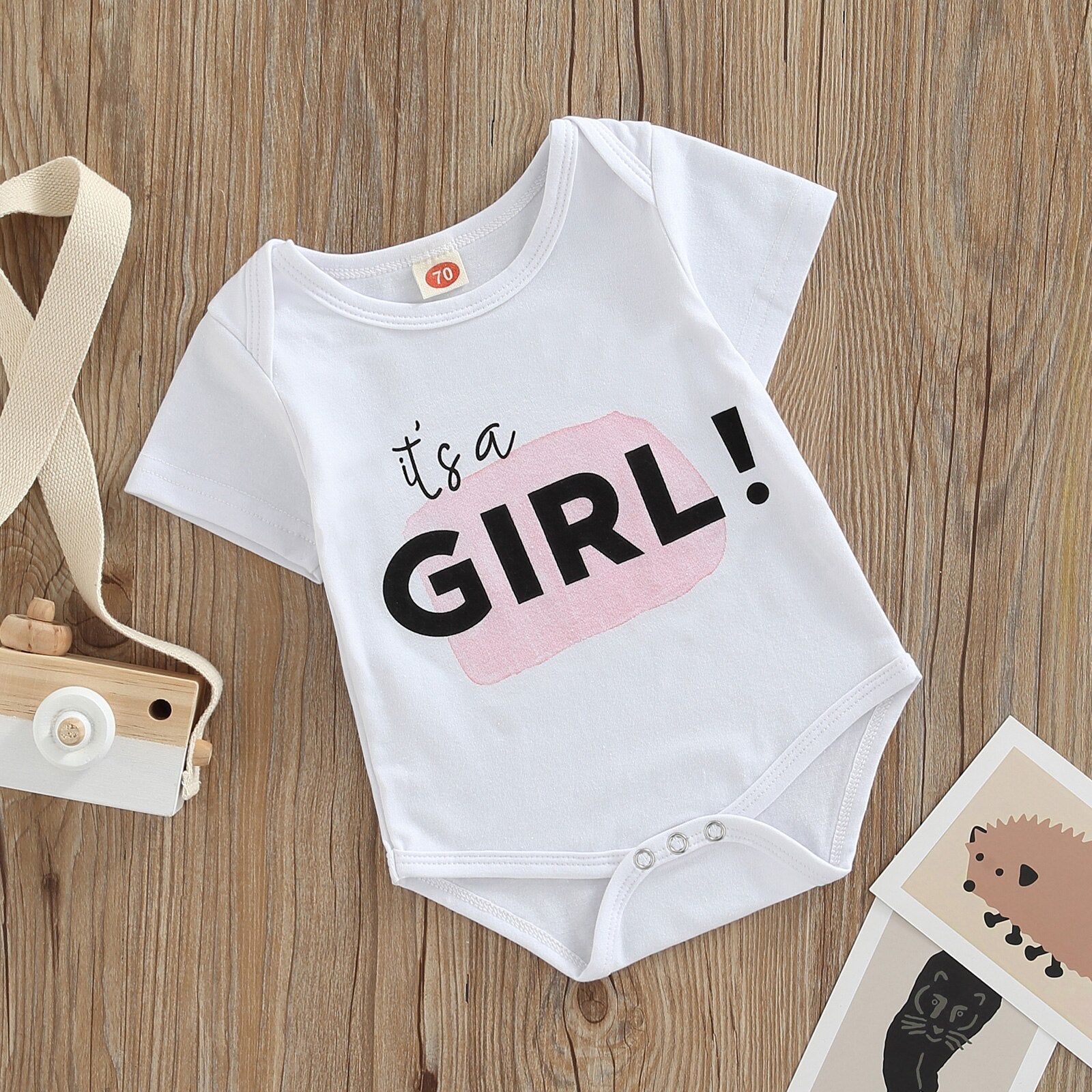Short Sleeve BABY GIRL BOY Printed Jumpsuit for Infant Baby Boys and Girls