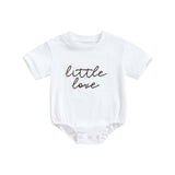 Baby Romper with Embroidered Letters - Babbez