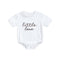 Baby Romper with Embroidered Letters - Babbez