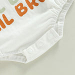 Baby Boys Rompers for Summer - Colorful Letter Print Short Sleeve Jumpsuits - Babbez