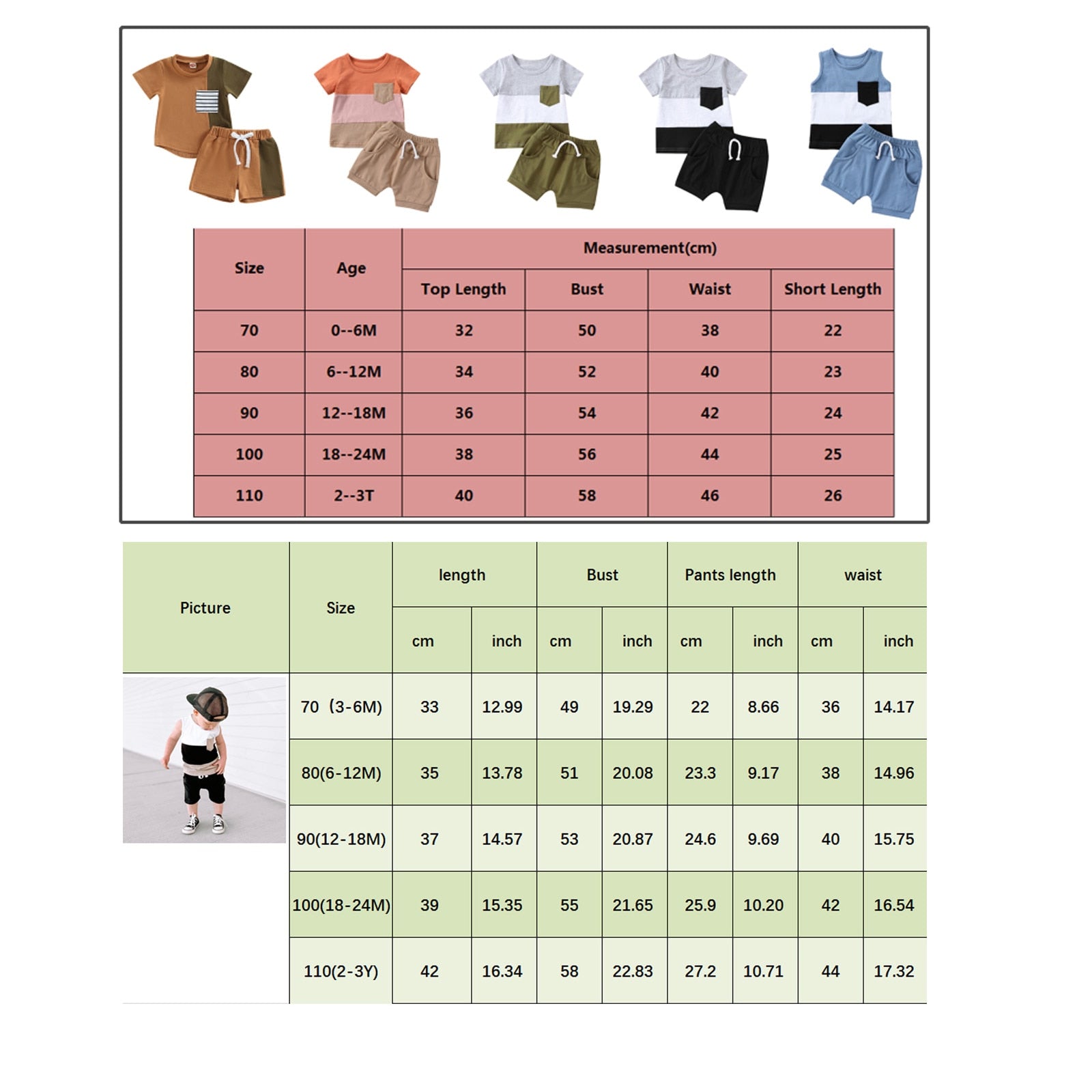 Stylish Infant Baby Boys Short Sets for Summer