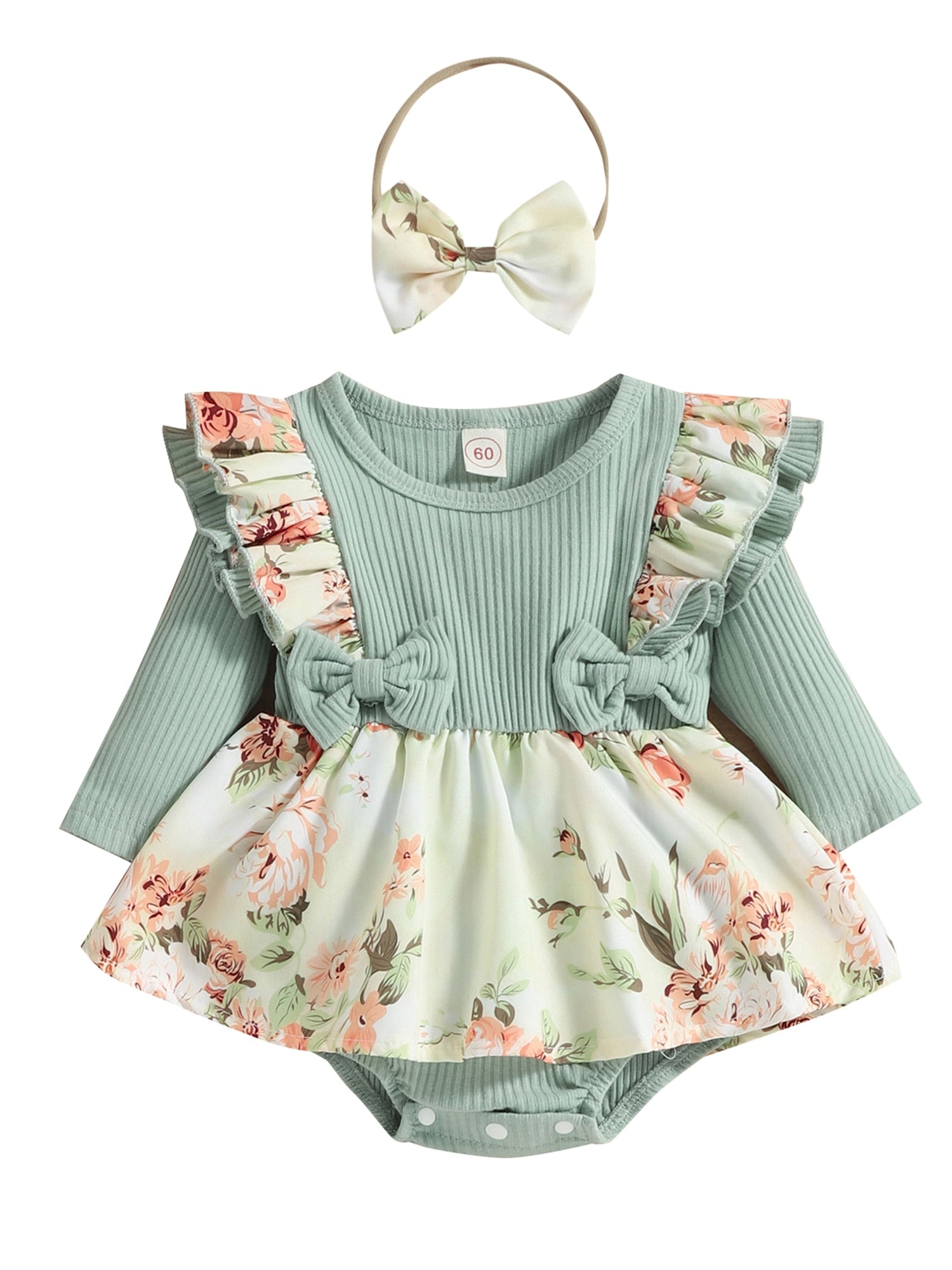 Stylish and Comfy Romper Outfit for Baby Girls - Perfect for All Seasons