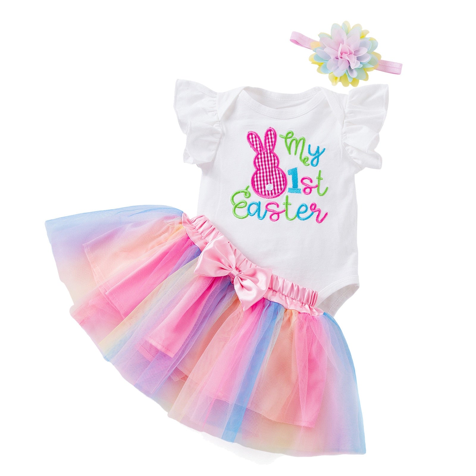 Adorable 0-18 Months Baby Girls My First Easter Outfits