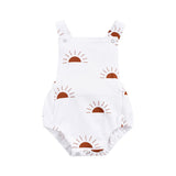 Toddler Sun/Diamond Printed Triangle Romper