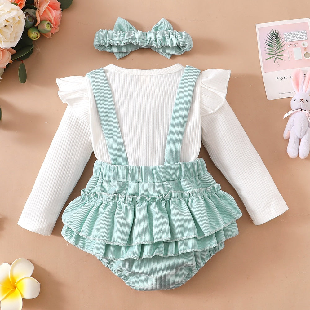 Stylish and Comfy Romper Outfit for Baby Girls - Perfect for All Seasons