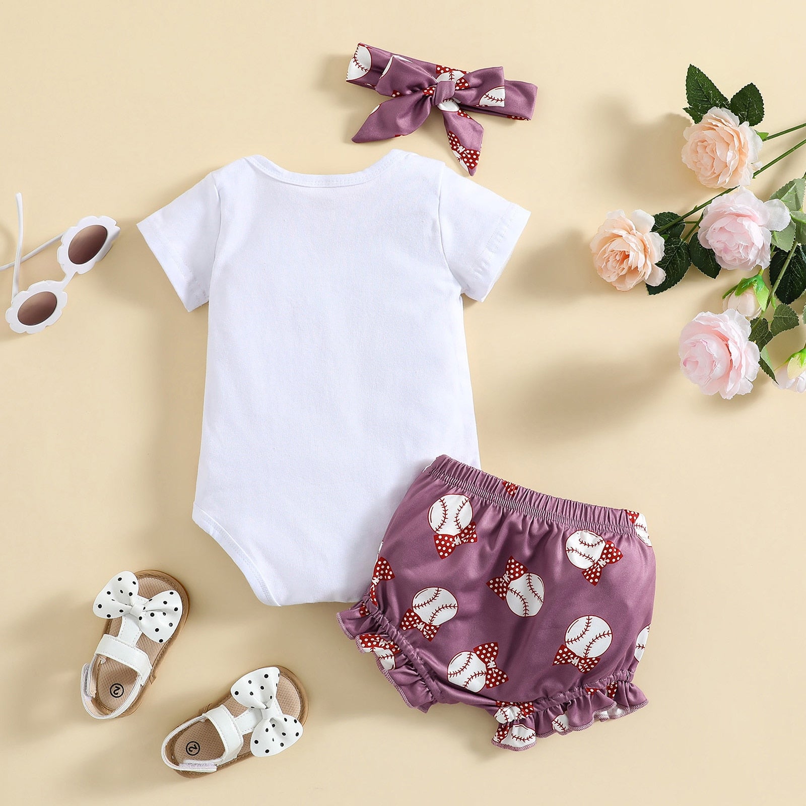 Adorable 3-Piece Summer Outfit for Newborn Baby Girls