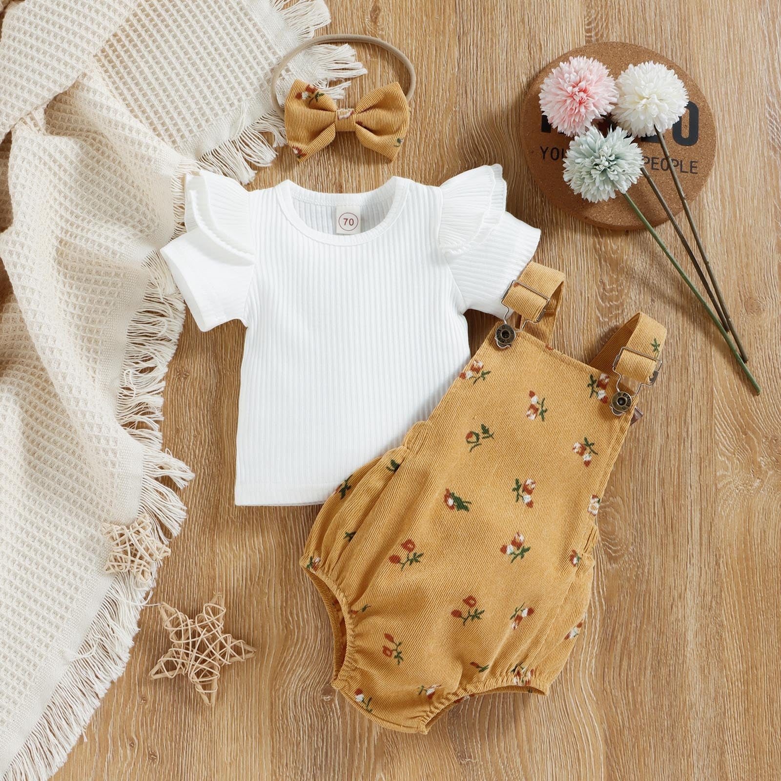 Stylish and Comfortable 3-Piece Outfits for Newborn Baby Girls