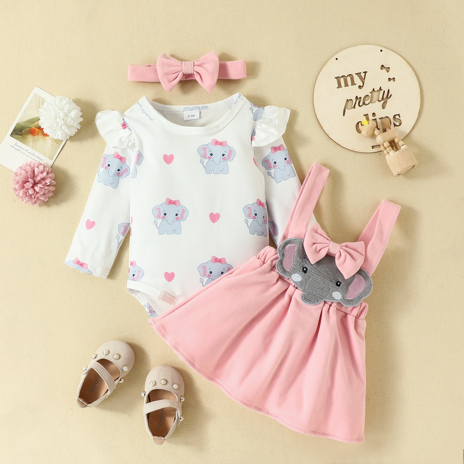 Fox Elephant Costume Baby Girl Outfits Sets