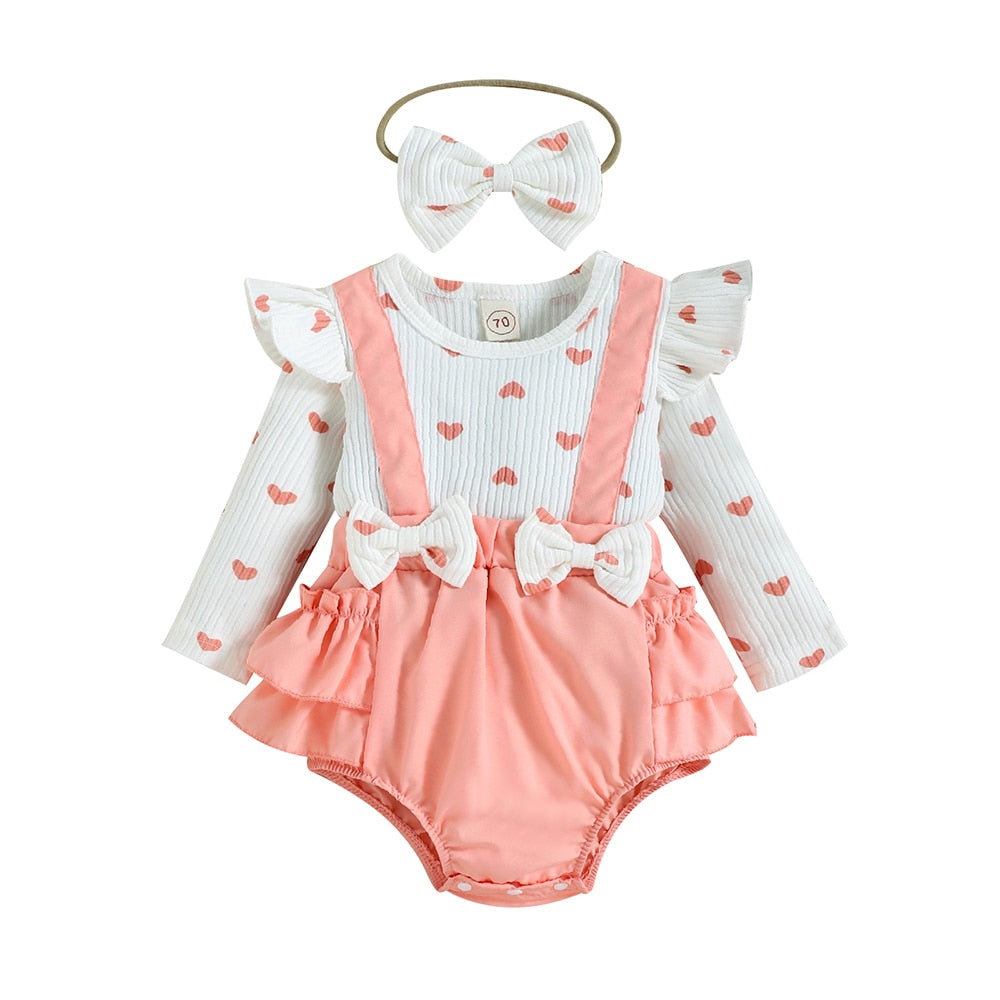 Cute and Comfy Baby Girl Bodysuits with Ruffle Sleeves and Flower Prints