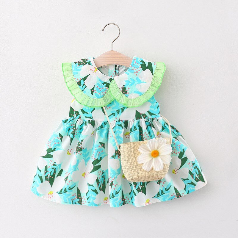 Korean Style Sweet Baby Girl Dress for Summer