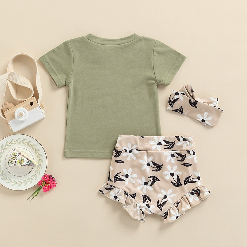 Fashion Toddler Newborn Baby Girls 2Pcs Summer Outfits