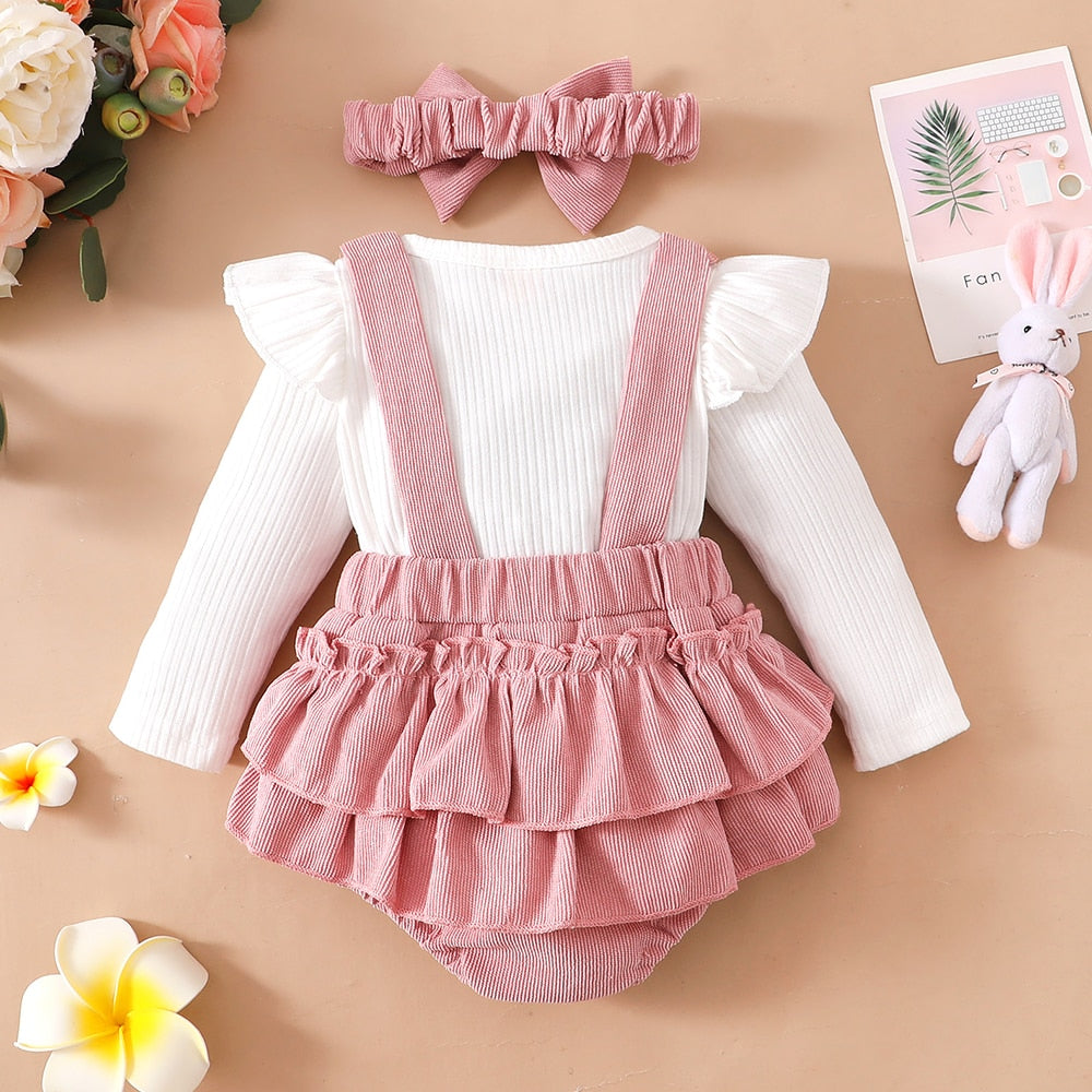 Stylish and Comfy Romper Outfit for Baby Girls - Perfect for All Seasons