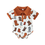 Dress Your Little Gentleman in Style with Summer Newborn Baby Boys Bodysuits