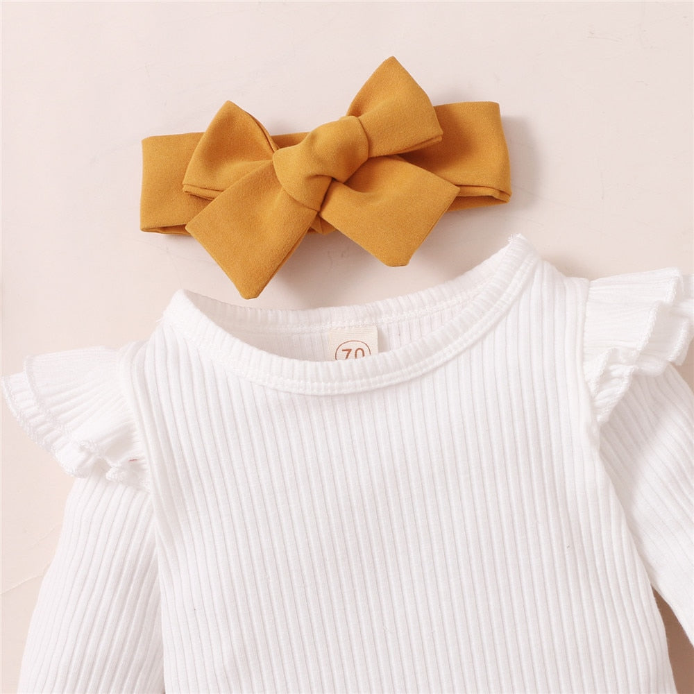 Adorable 3pcs Baby Girls Clothes Set for Spring and Autumn