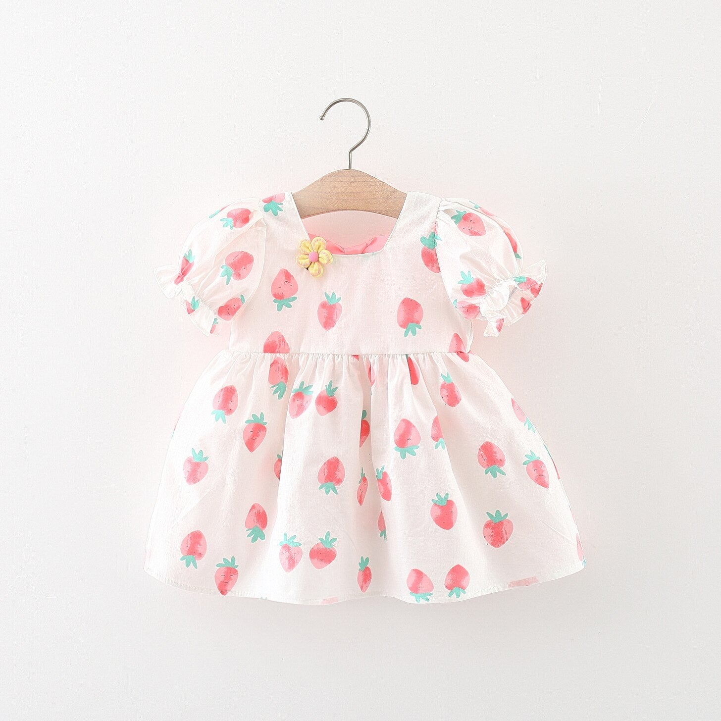 Sweet Strawberry Baby Girl Dress for Summer