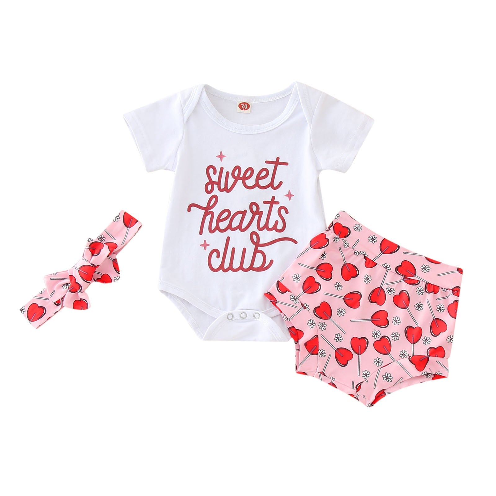 Celebrate Valentine's Day in Style with 3-Piece Baby Girl Outfits