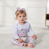 Adorable Animal Print Newborn Baby Girl Clothes Set
