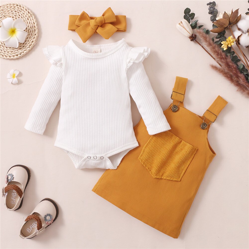 Adorable 3pcs Baby Girls Clothes Set for Spring and Autumn