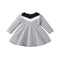 Autumn Baby Girls Cute Dress - Long Sleeve Patchwork A-line - Babbez