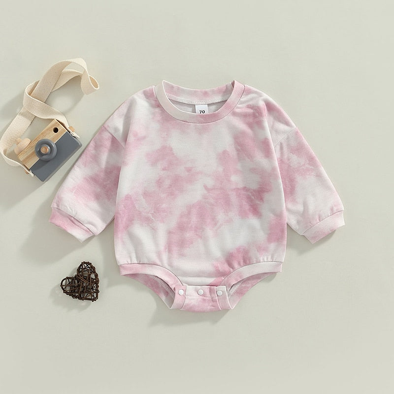 Trendy Tie Dye Baby Rompers for Boys and Girls