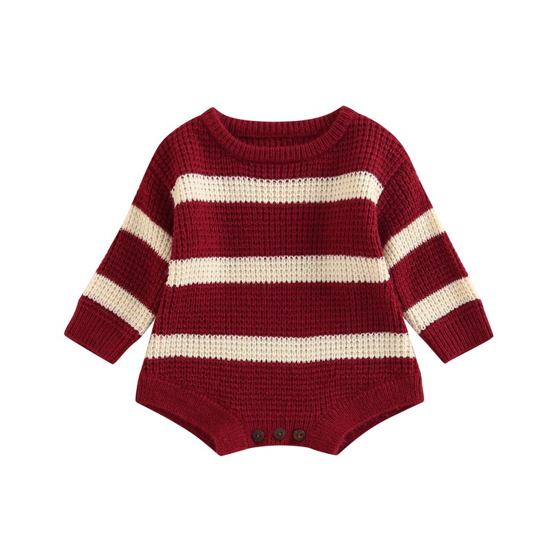 Cozy and Stylish Infant Knit Rompers for Fall and Winter