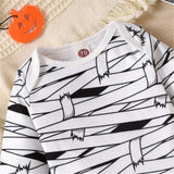 Festival Stripe" Newborn Baby Boy Costume Set with Bodysuits and Pants