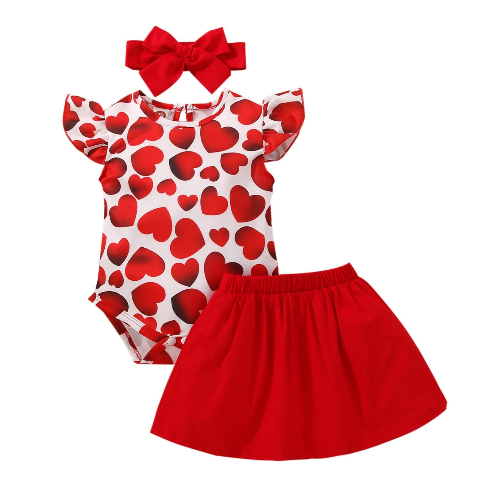 Cute and Stylish Infant Baby Girls Clothes Sets with Love Prints