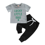 Celebrate St. Patrick's Day with this Toddler Boy Summer Clothes Set!
