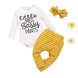 Stylish 3Pcs Toddler Baby Girl Clothes Sets for Newborns